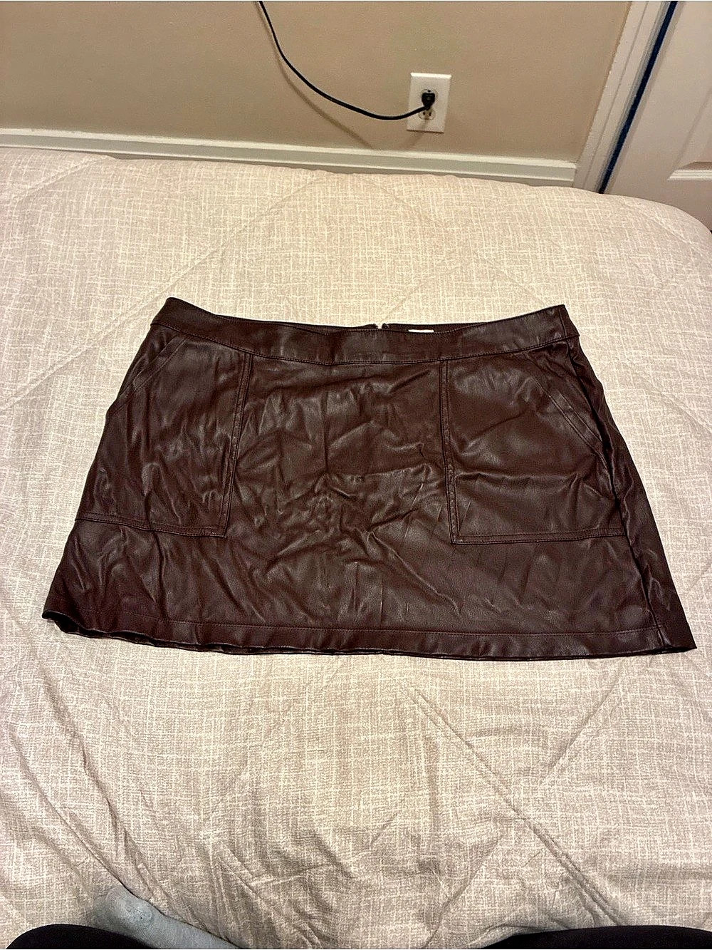 Brown Mini Skirt Like New